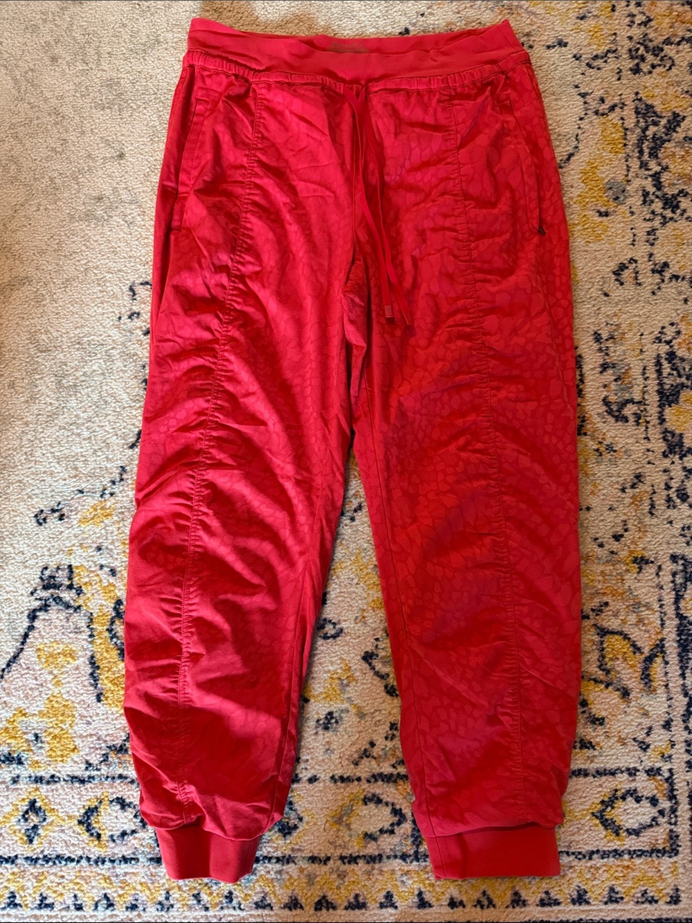 Athleta Red Track Jogger Pants